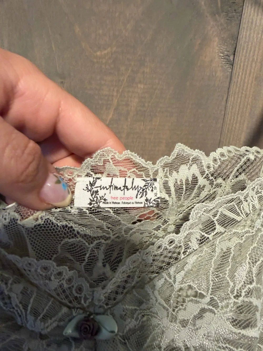 Free people intimately Lacey cami in Sage Green NWT - Picture 5 of 8